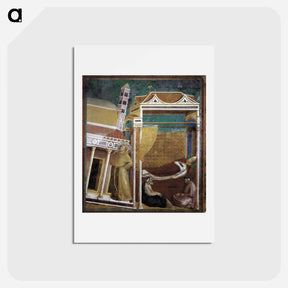 アートポストカード-The Dream of Innocent III - ジョット ディ ボンドーネ Postcard.