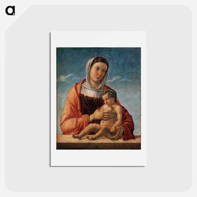 アートポストカード-Madonna with the Child - ジョヴァンニ ベッリーニ Postcard.