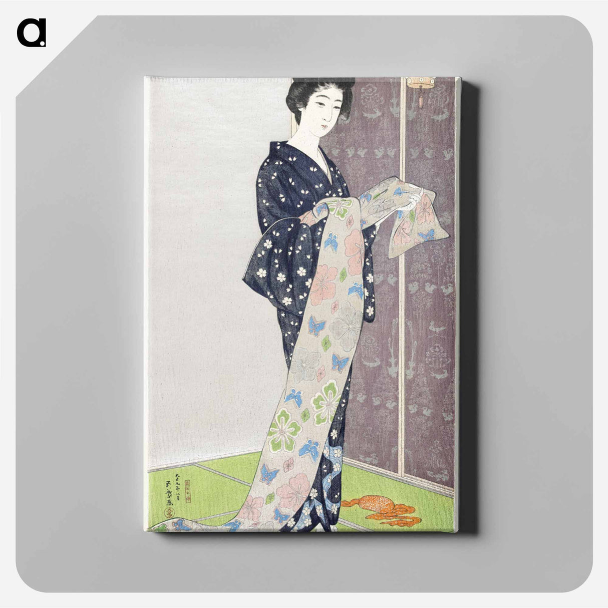 アートパネル-Young Woman in a Summer Kimono
 - 橋口 五葉 Canvas.