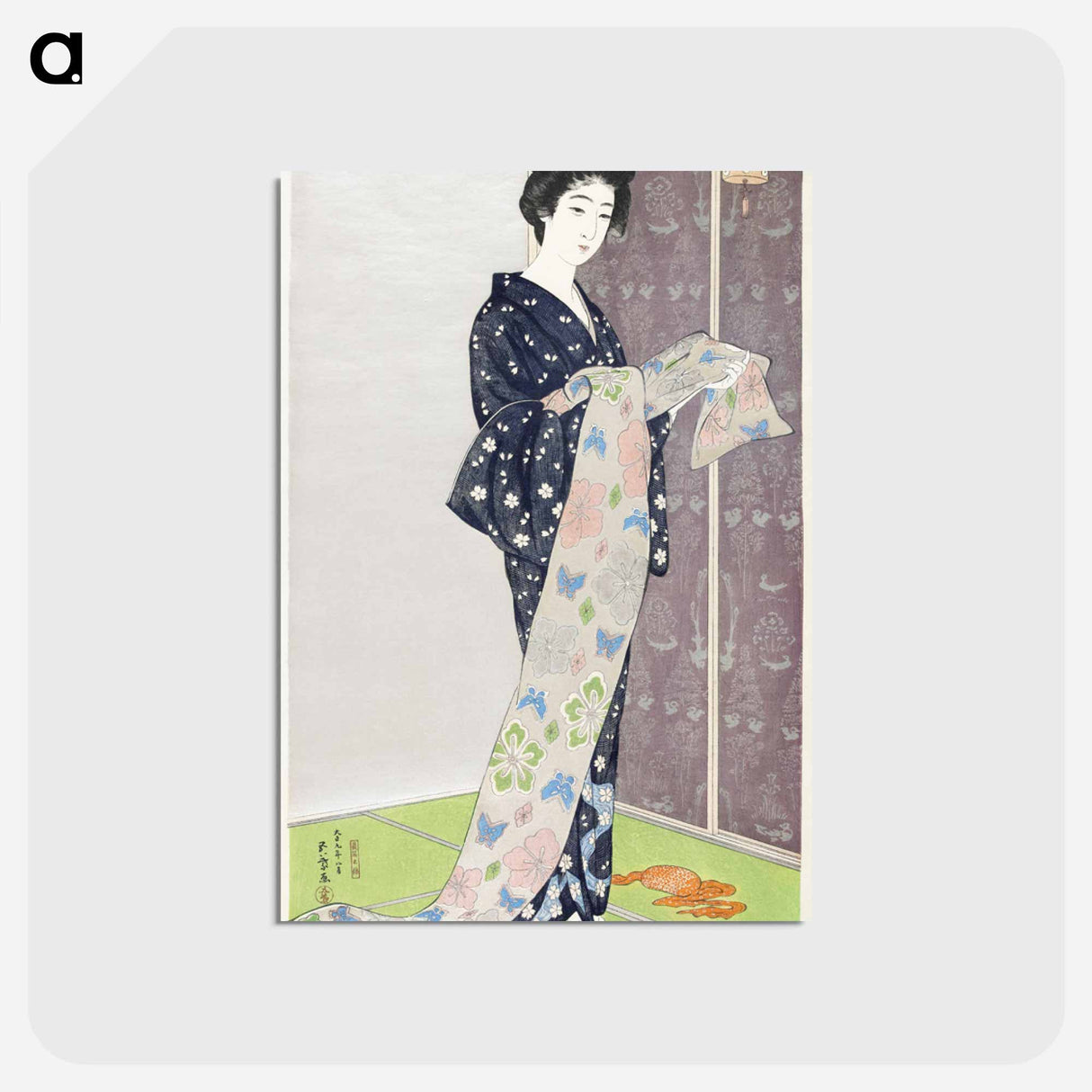 アートポストカード-Young Woman in a Summer Kimono
 - 橋口 五葉 Postcard.