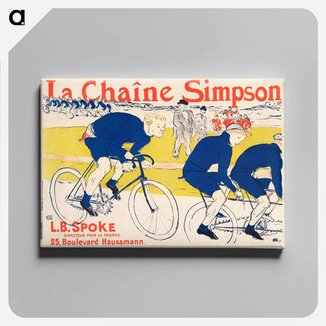 アートパネル-The Simpson Chain - アンリ ド トゥールーズ ロートレック Canvas.
