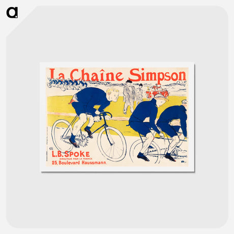 アートポストカード-The Simpson Chain - アンリ ド トゥールーズ ロートレック Postcard.