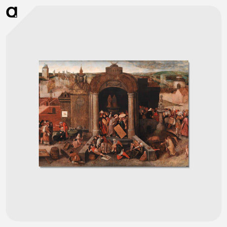 アートポストカード-Christ Expels the Peddlers from the Temple
 - ヒエロニムス ボス Postcard.