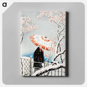 アートパネル-Plum Tree in Snow - 高橋 宏明 Canvas.