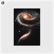 アートポストカード-Rose of Galaxies
 - ハッブル画像 Postcard.