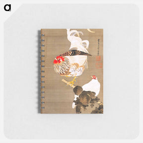 アートメモ帳-Hen and Rooster with Grapevine
 - 伊藤若冲 Memo.