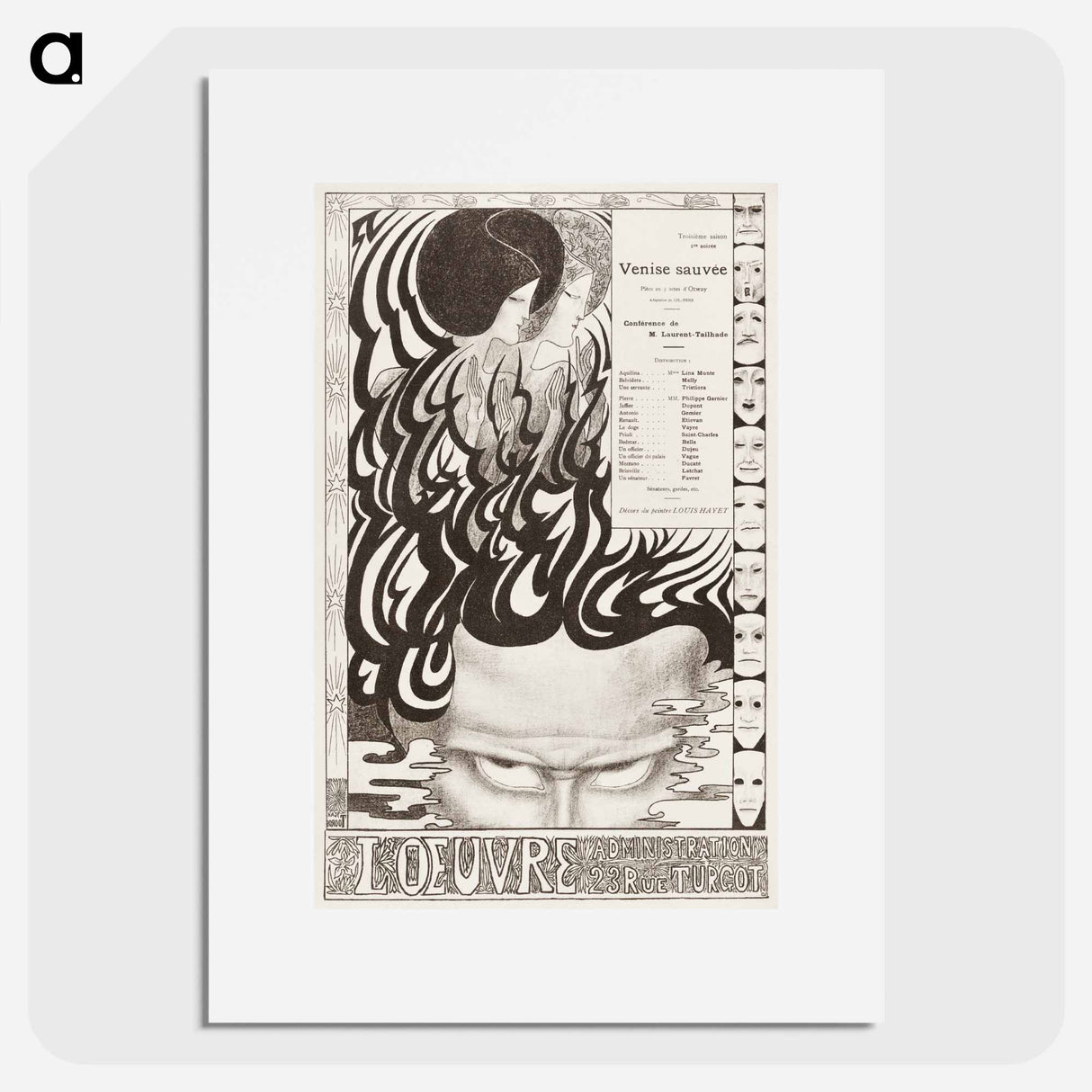 Venice sauvée - Yann Toorop Poster.