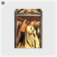 アートポストカード-Angel Annunciate, from exterior of left panel of the Ghent Altarpiece - ヤン ファン エイク Postcard.
