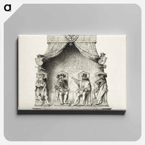 アートパネル-The Four Magistrates of Besançon
 - ジャン オーギュスト ドミニク アングル Canvas.