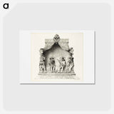 アートポストカード-The Four Magistrates of Besançon
 - ジャン オーギュスト ドミニク アングル Postcard.