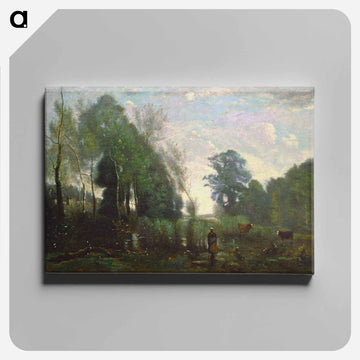 Landscape with Figures and Animals
 - ジャン バティスト カミーユ コロー Canvas.