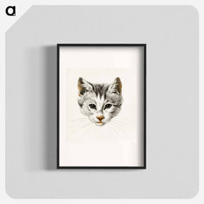 アートポスター-Sketch of a cat - ジャン ベルナール Poster.