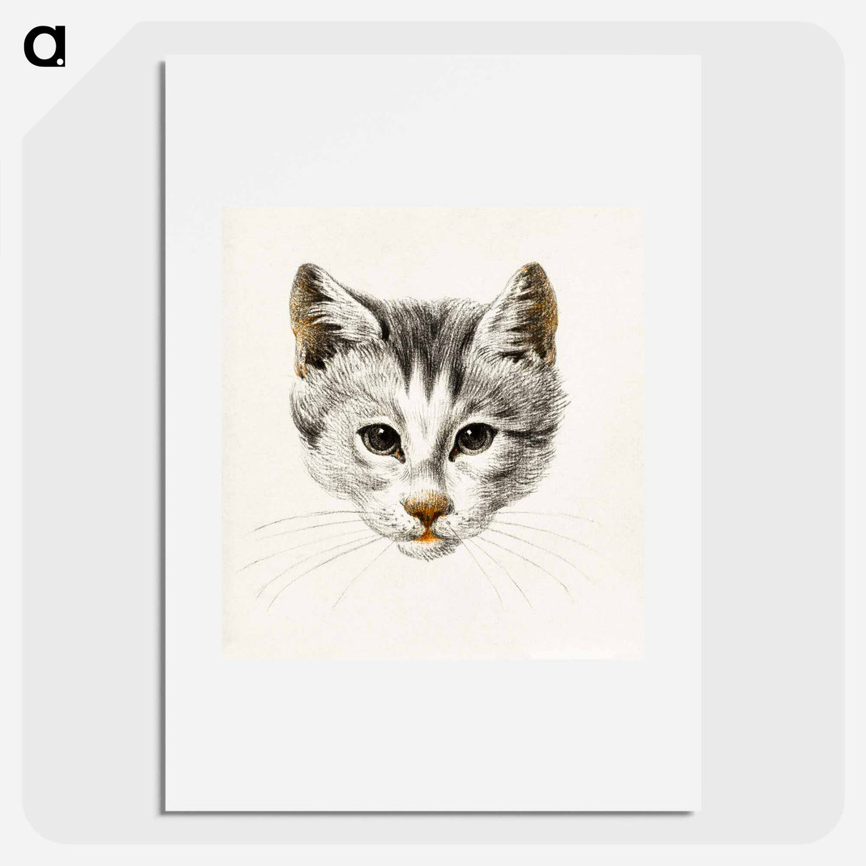Sketch of a cat - Jean Bernard Poster.