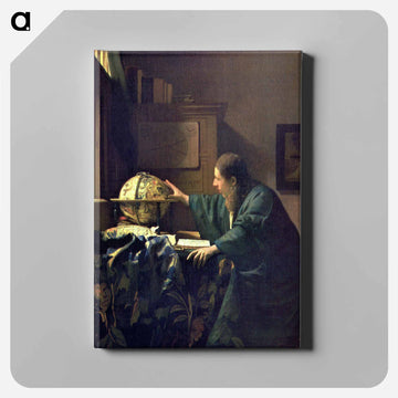 The Astronomer - Johannes Vermeer Canvas.