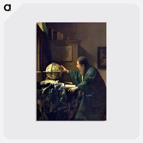 アートポストカード-The Astronomer - ヨハネス フェルメール Postcard.