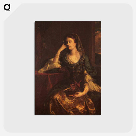 アートポストカード-Emily, Duchess of Leinster - ジョシュア レノルズ Postcard.