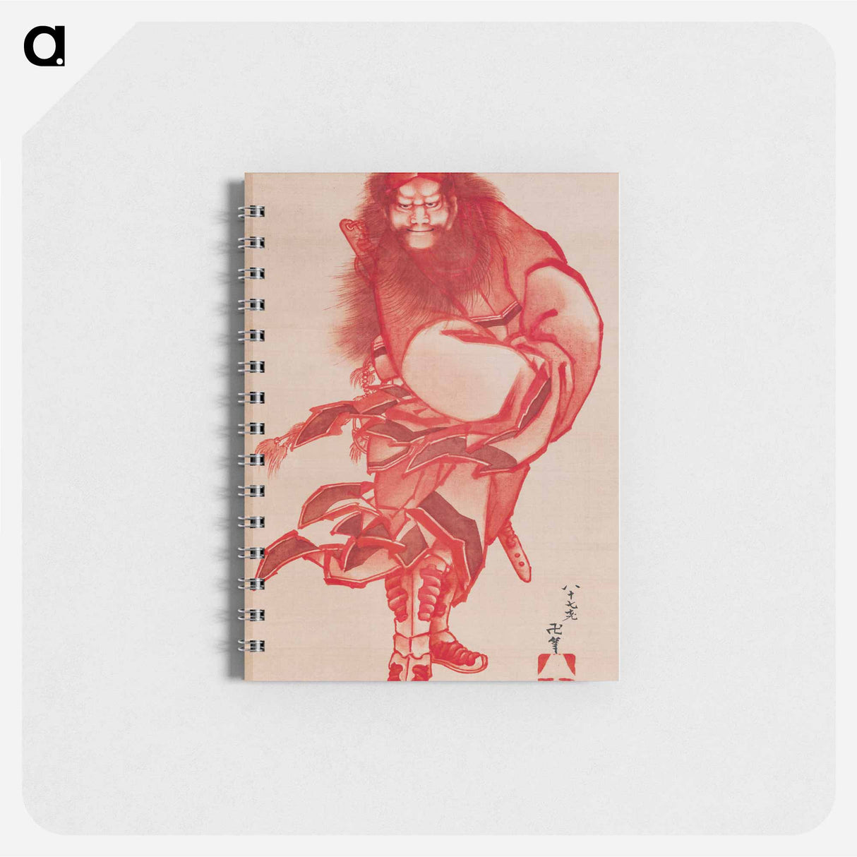 Red Shōki, the Demon Queller - 葛飾 北斎 Memo.