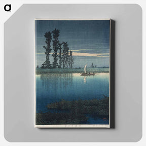 アートパネル-Woodblock print - 川瀬 巴水 Canvas.