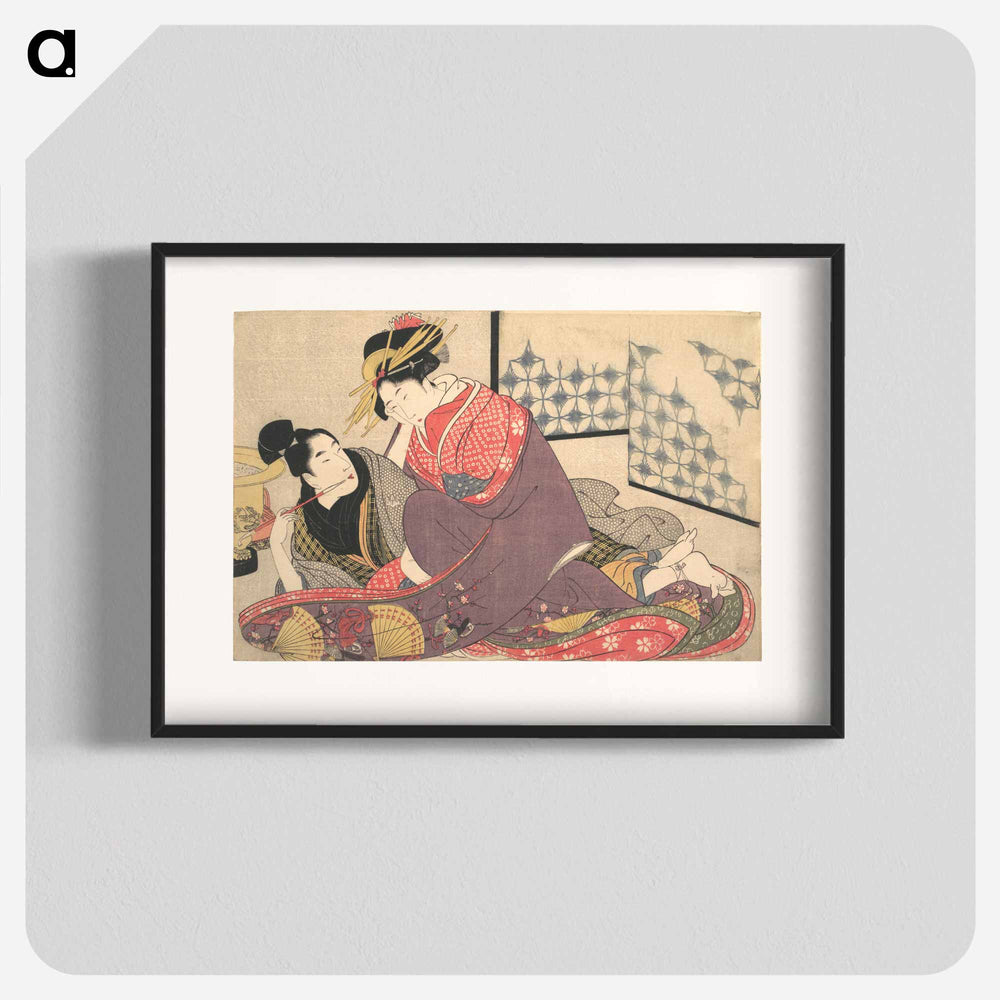 Erotic Print by Utamaro Kitagawa - 喜多川 歌麿 Poster.
