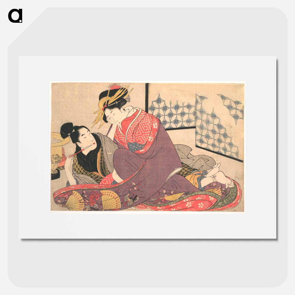 Erotic Print by Utamaro Kitagawa - 喜多川 歌麿 Poster.