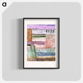 アートポスター-Landscape with Poplars
 - バーゼル美術館 Poster.