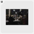 アートポストカード-Im Café Bauer - レッサー ユリィ Postcard.
