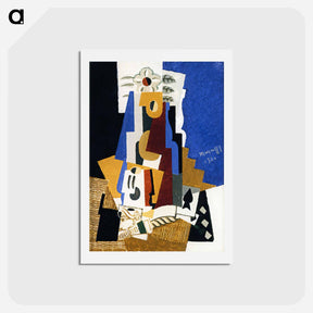 アートポストカード-Still LIfe with Ace of Spades - ルイ マルクーシ Postcard.