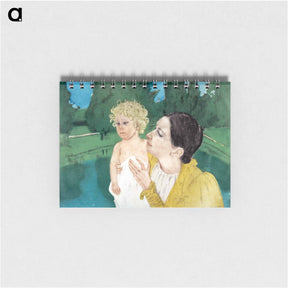 アートメモ帳-By the Pond - メアリー カサット Memo.