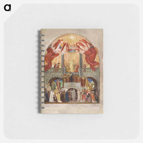 アートメモ帳-Sketch for the Church of the Holy Spirit (XIIth arrondissement): Pentecost, the Roman Church, the Eastern Church - モーリス ドニ Memo.