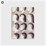 アートポストカード-Evolution of Facial Features
 - 国立医学図書館 Postcard.