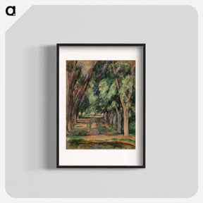 アートポスター-The Allée of Chestnut Trees at the Jas de Bouffan - ポール セザンヌ Poster.