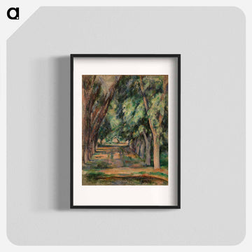 The Allée of Chestnut Trees at the Jas de Bouffan - Paul Cézanne Poster.