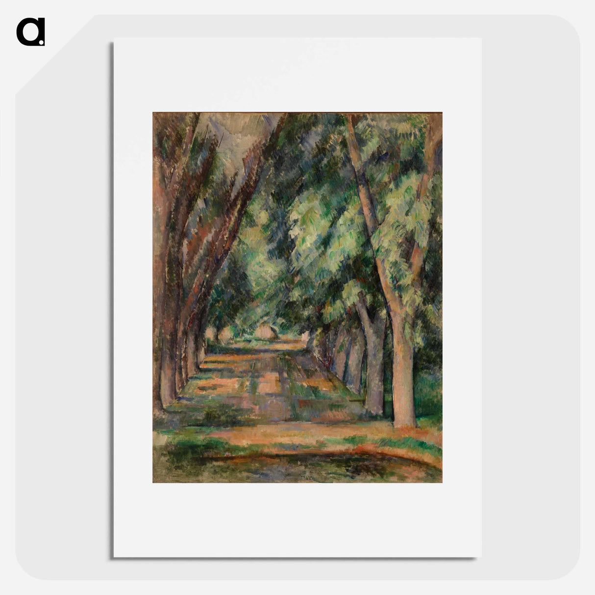 The Allée of Chestnut Trees at the Jas de Bouffan - ポール セザンヌ Poster.