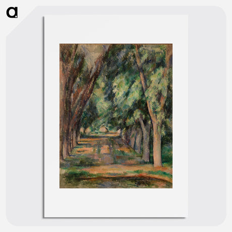 The Allée of Chestnut Trees at the Jas de Bouffan - Paul Cézanne Poster.