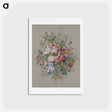 アートポストカード-Bouquet of Roses - ピエール オーギュスト ルノワール Postcard.
