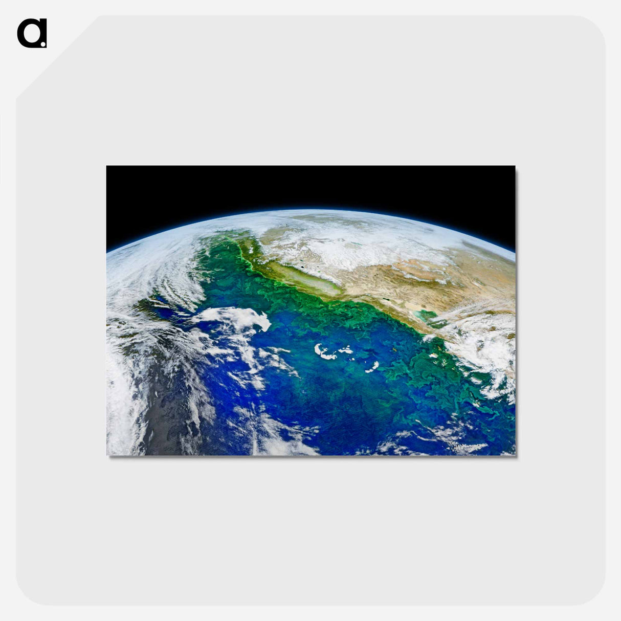 アートポストカード-Earth from Space
 - 地球 Postcard.