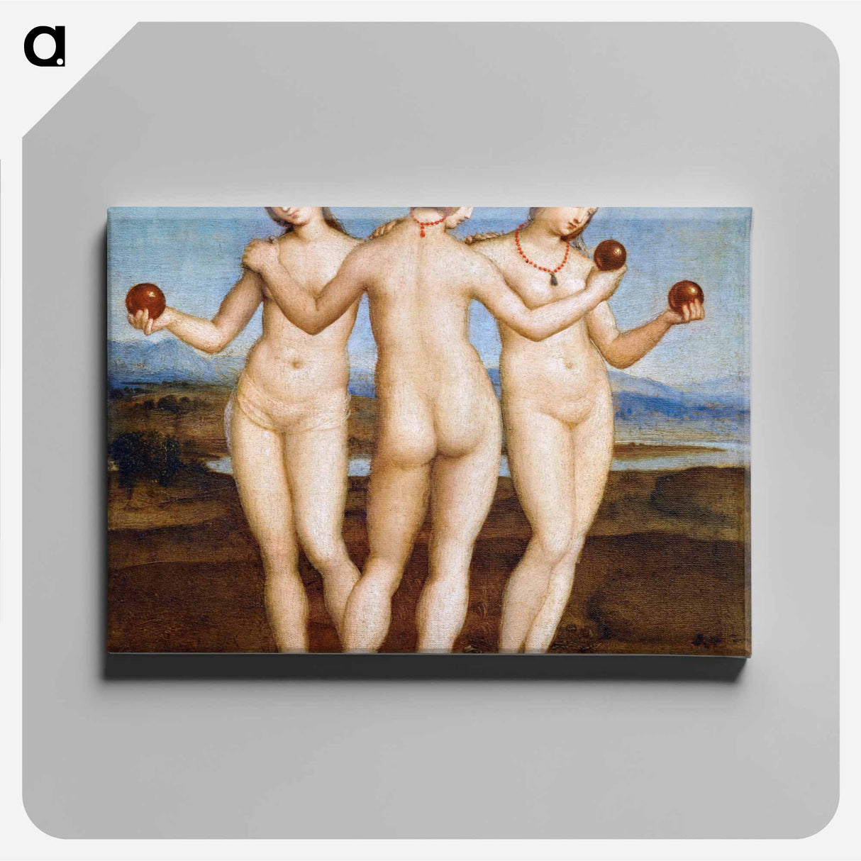 Raphael's Three Graces - ラファエロ サンティ Canvas.