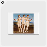 Raphael's Three Graces - ラファエロ サンティ Postcard.