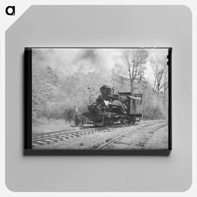 アートパネル-Logging Train Locomotive
 - ラッセル リー Canvas.