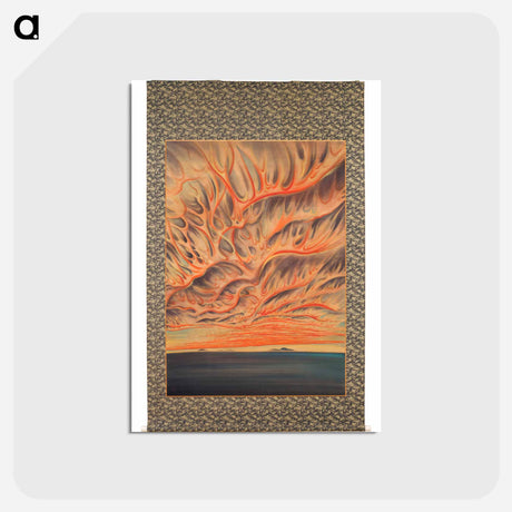 アートポストカード-Setting Sun of Sacramento Valley
 - セントルイス美術館 Postcard.