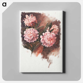 アートパネル-Red Peonies - サミュエル コールマン Canvas.