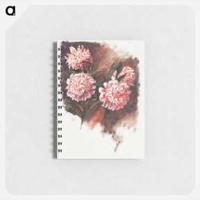 アートメモ帳-Red Peonies - サミュエル コールマン Memo.