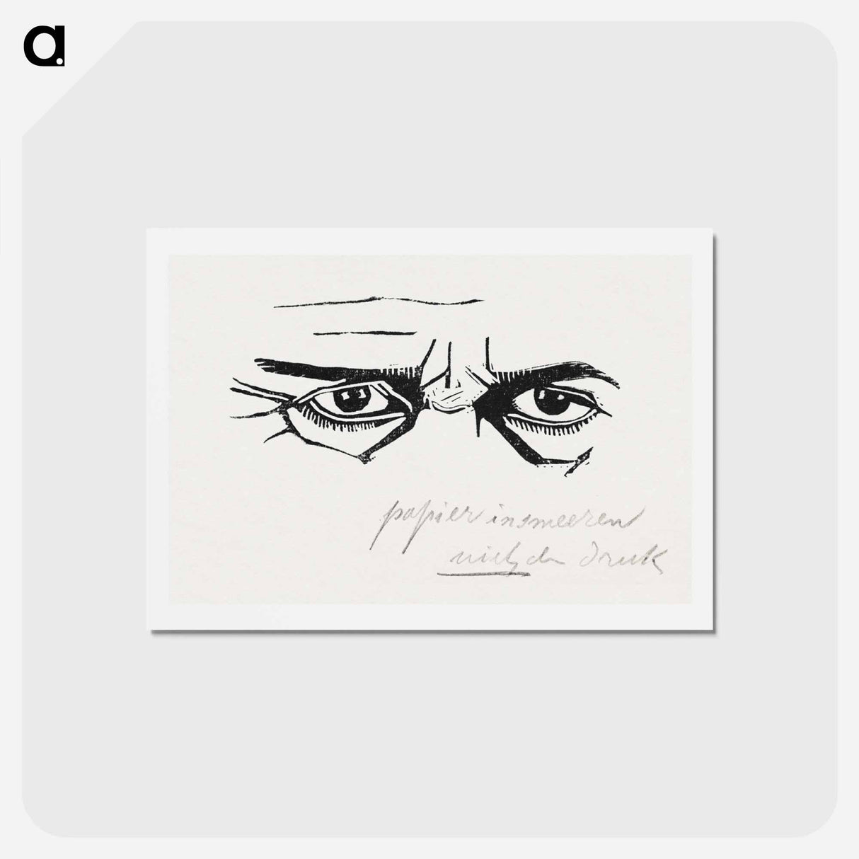Self-Portrait of the Eyes Only
 - サミュエル ジェスルン Postcard.