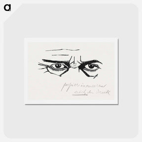 アートポストカード-Self-Portrait of the Eyes Only
 - サミュエル ジェスルン Postcard.