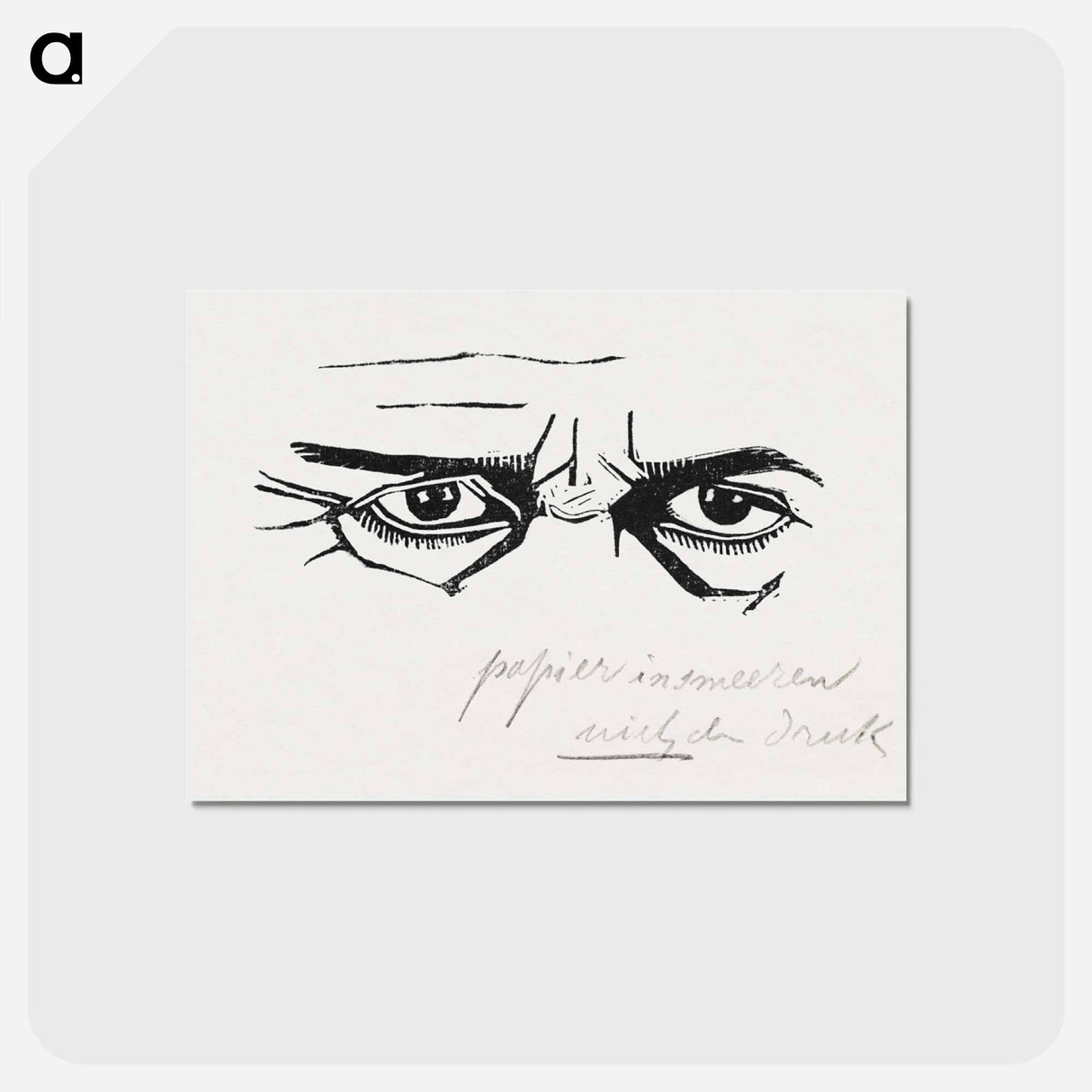 Self-Portrait of the Eyes Only
 - サミュエル ジェスルン Postcard.
