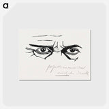Self-Portrait of the Eyes Only
 - サミュエル ジェスルン Postcard.