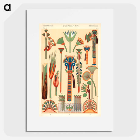 アートポスター-Ancient Egyptian Ornament
 - 装飾の文法 Poster.
