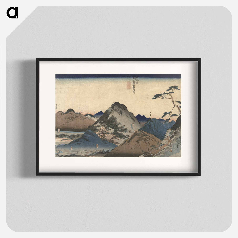 Nissaka tot Hamamatsu - 歌川 国芳 Poster.