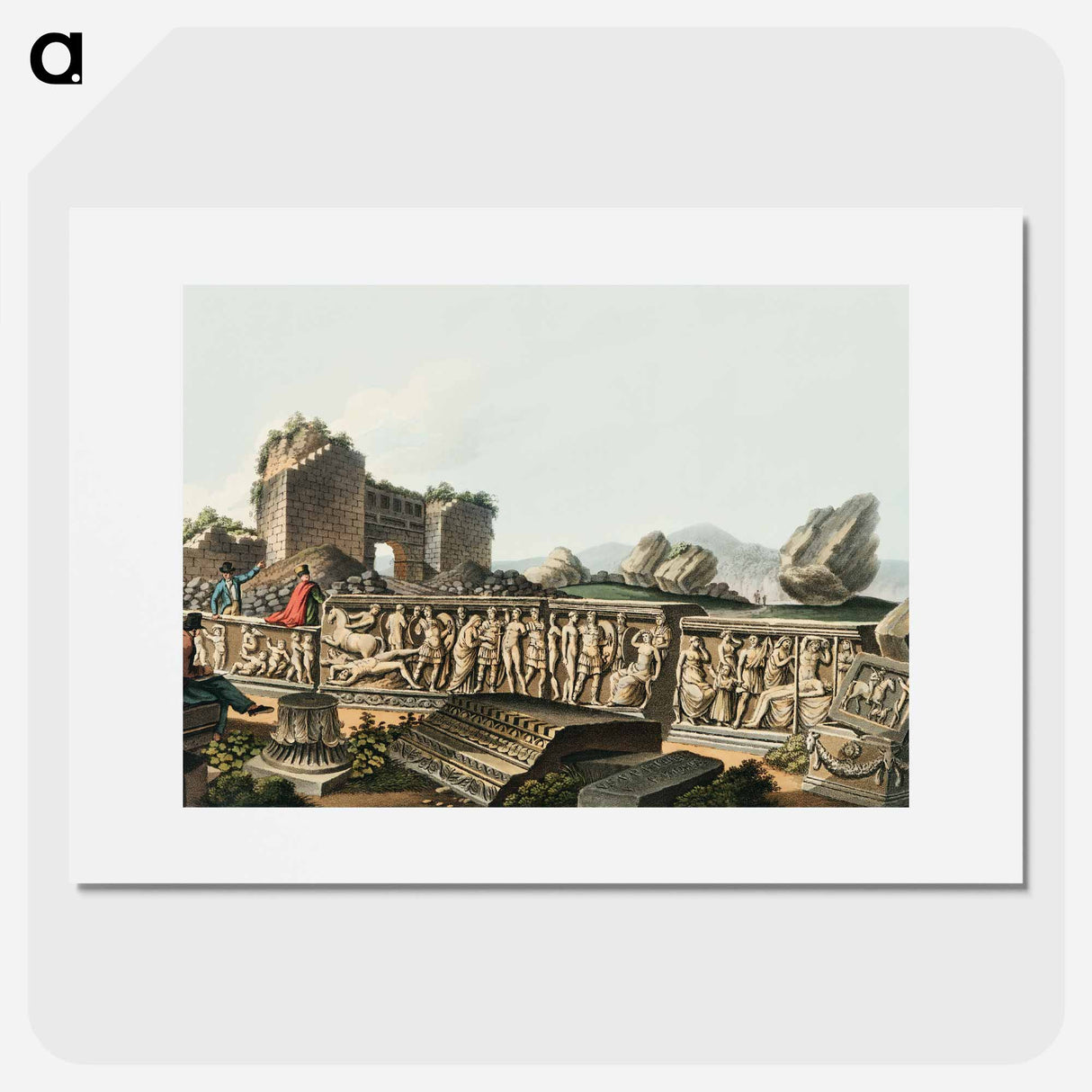 Fragments at Ephesus - Views of the Ottoman Empire Poster.