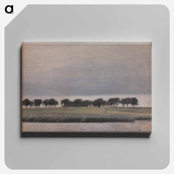 Solar Rain. Gentofte Lake - Vilhelm Hammershøi Canvas.